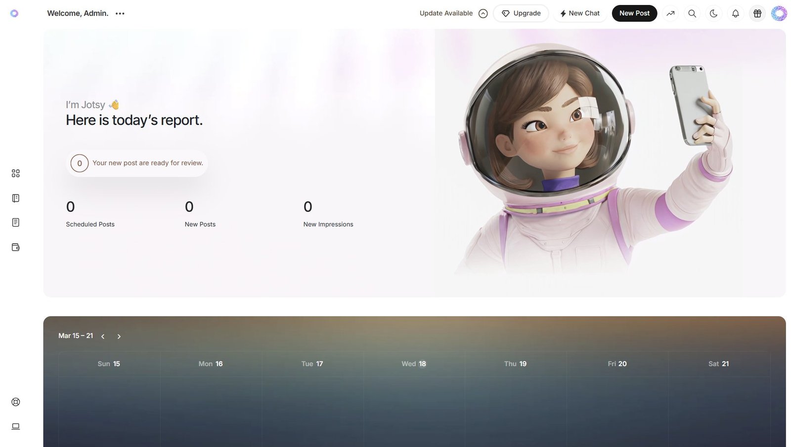 SocialAssist Dashboard Light